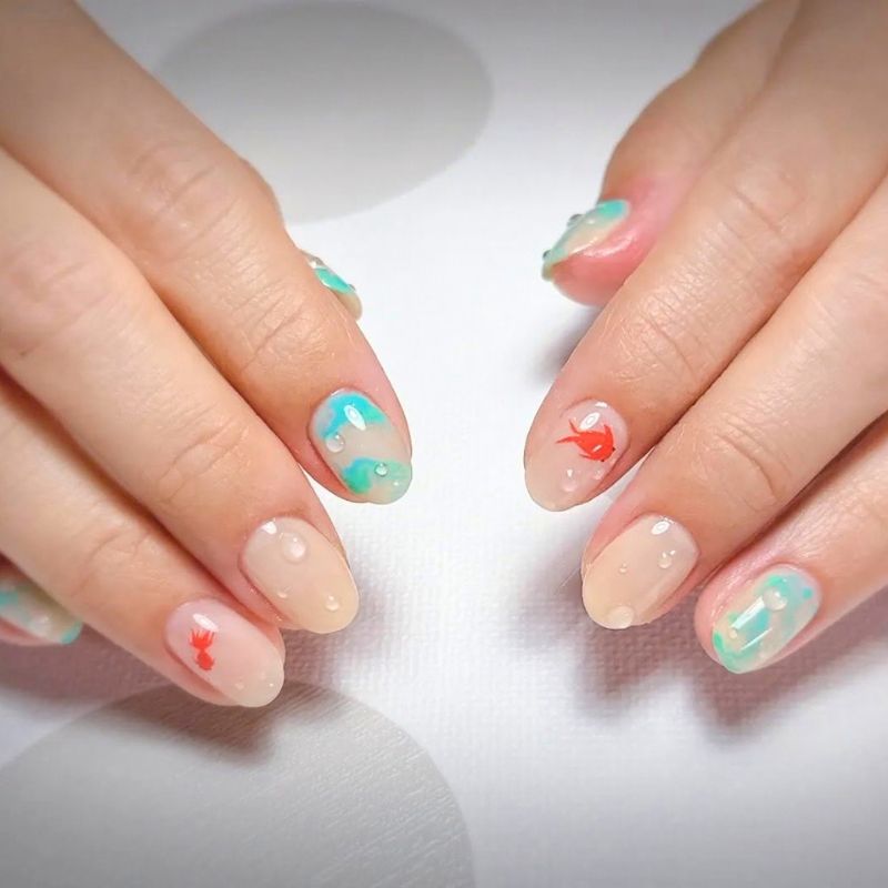 盛岡市 nail salon a.n.c お客様の声2 M.S様 40代のネイル仕上がり